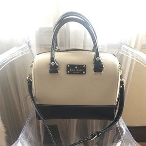 Kate Spade Cross Body Black/Cream Two Toned Bag